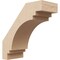 Ekena Millwork 5-inch W x 12-inch D x 12-inch H Pescadero Rough Cedar Woodgrain TimberThane Knee Brace, Primed BRCUR05X12X12PECRCPR - alternate 1